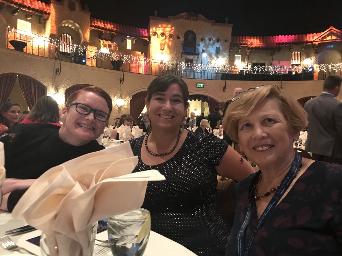 CEO <a href="/kgwinnbecker/">Kristen Gwinn-Becker</a> and women from <a href="/KappaKappaGamma/">Kappa Kappa Gamma</a> at a banquet last night during the <a href="/nicfraternity/">North American Interfraternity Conference</a> Annual Meeting. Always great to talk about how we #savehistory with clients and potential new clients at these events <a href="/KKGFoundation/">KKG Foundation</a>