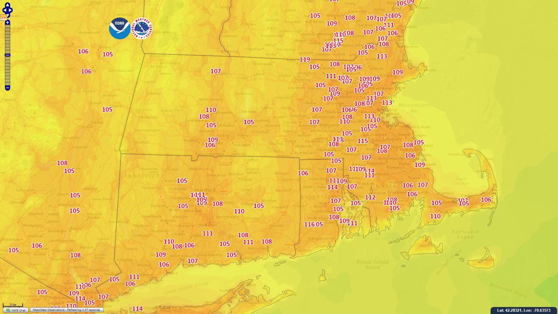 NWS Boston on Twitter "[Noon] This says it all presently where any