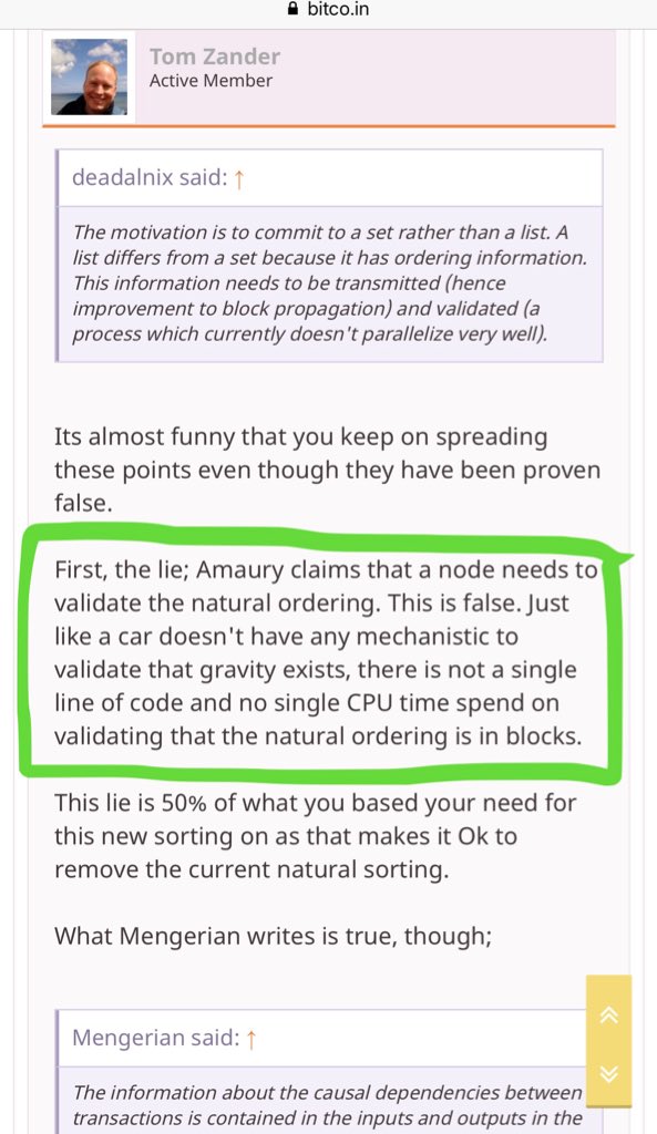 mindstatex's tweet image. Deadalnix gets schooled hard by Tom Zander. 

Sorry Deadalfanbois: 

Claims for CTO not panning out, Father Tom is putting baby Deadal theory back to the crib for some growing up first. 

#CTO #BitcoinCash #BitcoinABC #BabyTheory #Parallelisation