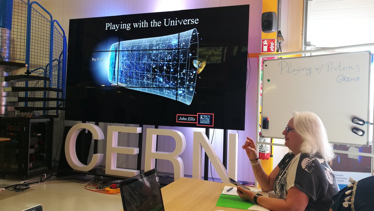mollamarinaTwit's tweet photo. #playingwithprotons @CERN amazing #PlayingwiththeUniverse with John Ellis @IdeaSqaure @CMSexperiment @PerimeterInstitute @CreationsEU https://t.co/bj1UDr48kB