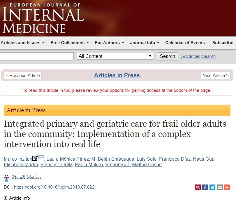 GT_Pluri_SEMI's tweet image. Metodología y primeros resultados de un programa #multicomponente e integrado, para la atención de la #fragilidad en el ámbito #comunitario 
Una iniciativa de interés en bit.ly/2Pl0or9
Vía @marcoinzi