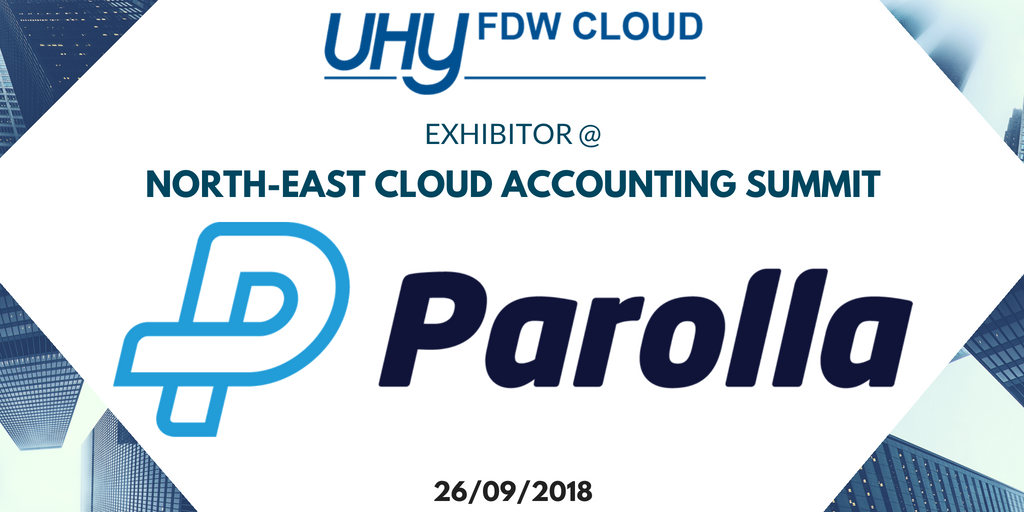 UHYFDW's tweet photo. Brilliant to have the Irish cloud based payroll company Párolla  exhibiting at the #NECloudAccountingSummit! 
#UHYFDWCloud #Parolla 
https://t.co/Snzeu3COTI https://t.co/zQwVPjLYbW