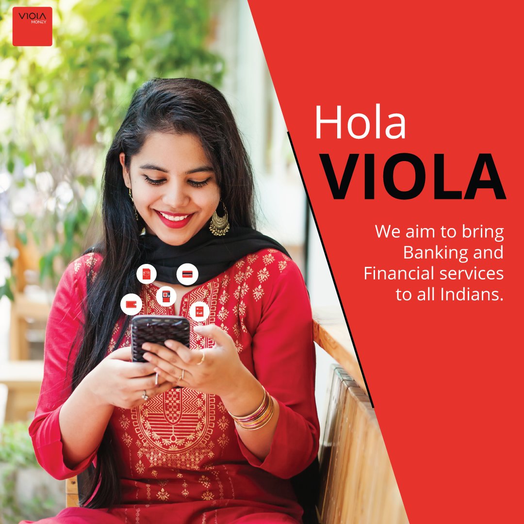 ViolaMoney's tweet photo. #HolaViola
At Viola Money, our aim is to bring banking and financial services to half-a-billion un-served and under-served Indians. 
Learn More: https://t.co/BhxVEEwWv1 
#digitalwallet #DigitalIndia  #digitalpayments https://t.co/rTFINyfUtt