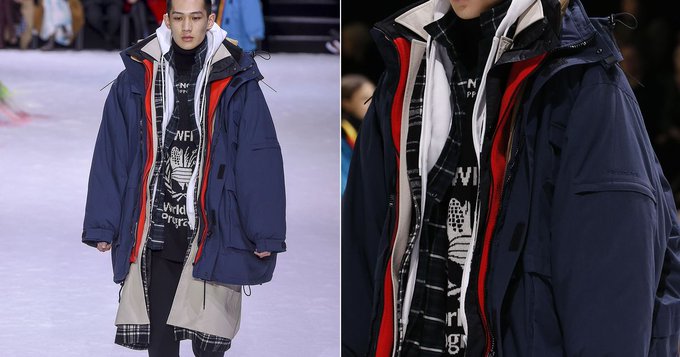 balenciaga windbreaker mens brown