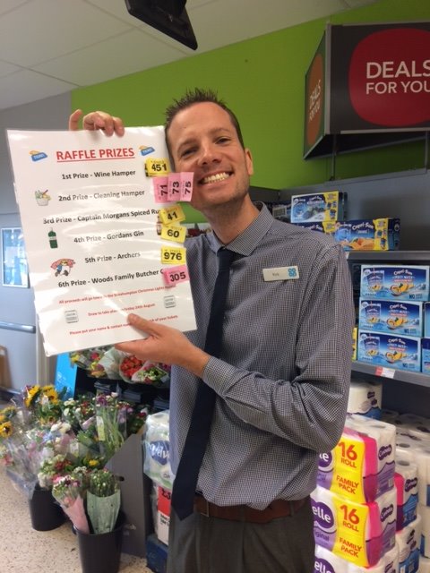 TraceyAvCDC's tweet photo. Thank you Rob, Store Manager Shirehampton Store, for letting us be part of the draw on Friday 24th August. I think that smile says it all, a great joint community event which has raised over £500 for Shirehampton Christmas Lights 
#Beingcoop https://t.co/yw6eaHekMq