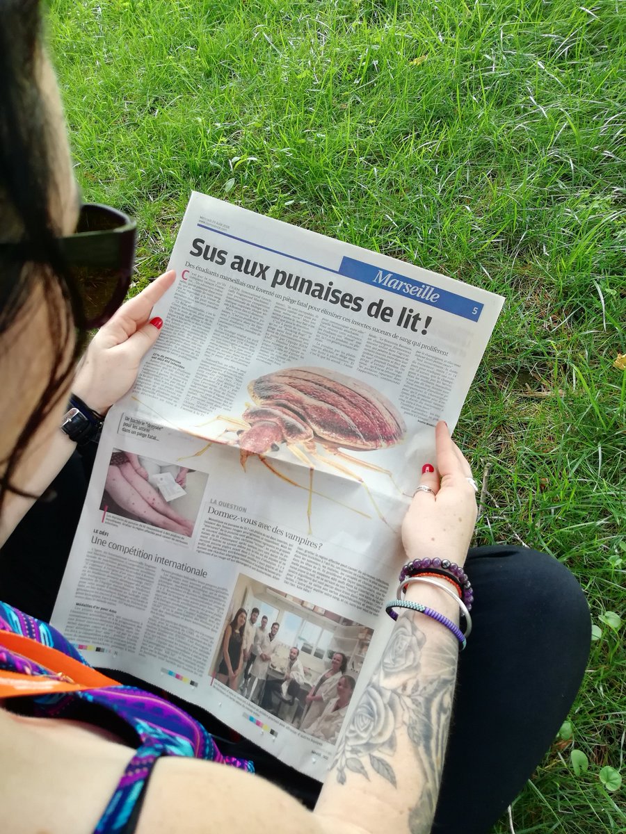 iGEMteamAMU's tweet photo. Reading the daily local newspaper @laprovence and came across this beautiful article about our #BreakingBugs project.
We're so happy to have made it to the papers and spread awareness in the process among larger crowds.
#iGEM2018 #RoadToBoston #ToTheGoldMedal #Outreach https://t.co/rUTMqRG8wr