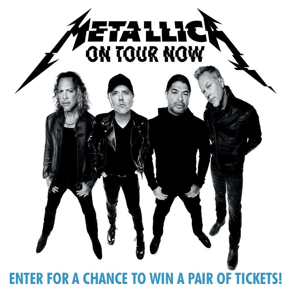 Pssst....we have been given a pair of tickets to give away to see <a href="/Metallica/">Metallica</a> perform at <a href="/PinnacleArena/">Pinnacle Bank Arena</a> in Lincoln on September 6th. This is going to be a quick contest. Winner will be drawn on September 4th. 

Re-tweet to be entered to win! 

Good luck!