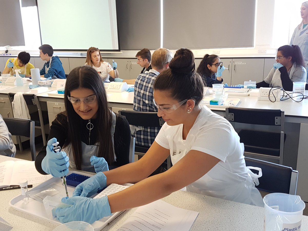 HillparkSec's tweet image. S5&amp;amp;6 Higher Biologists at the PCR workshops at Glasgow Uni today 😁👨‍🔬👩‍🔬@CVRinfo, @gsc1 @UofGlasgow #PCRworkshop