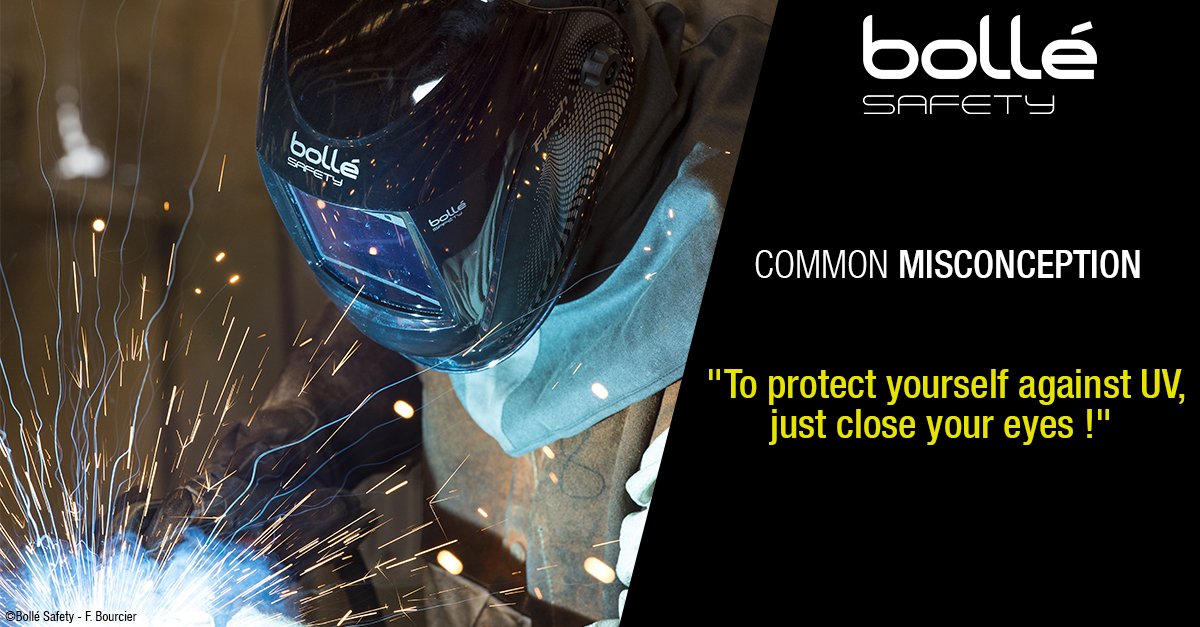BolleSafety's tweet photo. In industrial environments the very large amounts of UV generated by certain activities are dangerous for the eyes and require appropriate professional protection. https://t.co/Eeflasxrg9
#SafetyFirst #Eyeprotection #UV https://t.co/OUtAZMuhC9