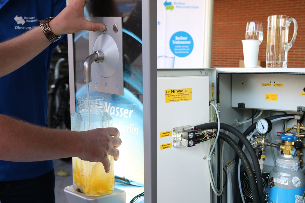 BAMResearch's tweet photo. Heute ist #Wassertag bei #BAMResearch zusammen mit Berliner @wasserbetriebe: Infos rund um’s Lebenselexier, technische Einblicke &amp; fruchtige Erfrischungen zum Probieren. Unser heimlicher Favorit: Mango-Ingwer 😉💦🍎#trinkmehrwasser #refill https://t.co/zqyyslx5CI