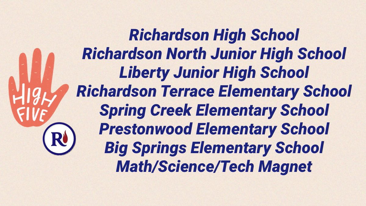 3jstone's tweet photo. These 8 @RichardsonISD schools received all TEA distinction designations! Congratulations to these campuses! #risdgreatness https://t.co/AEvFkh8qR7