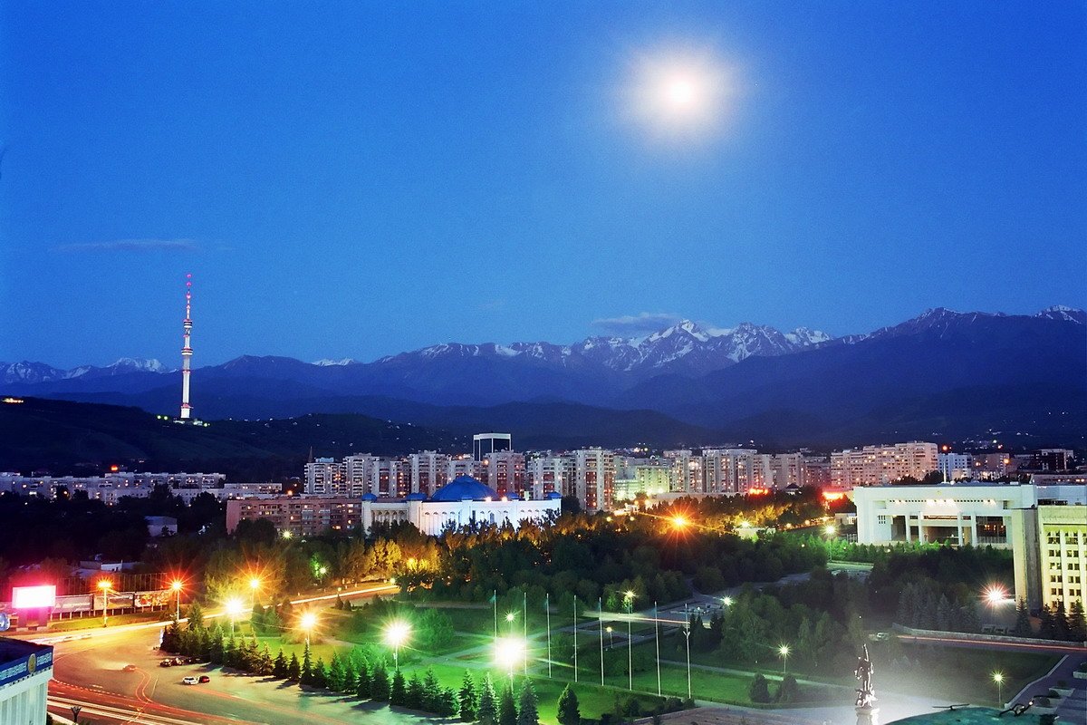 Открытка днем, открытка алматы