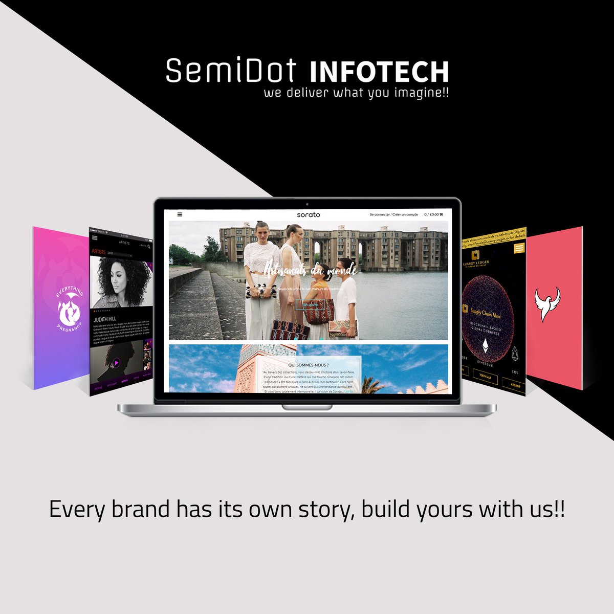 DotSemi's tweet image. Every brand needs its own authentic story, build yours with us. Explore our portfolio for the best professional website &amp;amp; App designs @ #SemidotInfotech. Visit 👉 semidotinfotech.com/portfolio
#BrandBuilding #ProfessionalWebsiteDevelopment #AppDevelopment