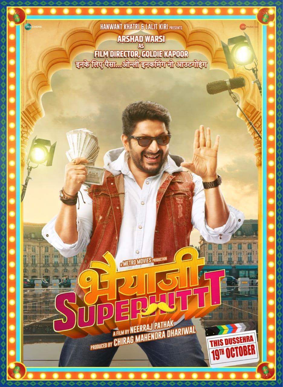 Entertainment Updates on X New poster Arshad Warsi upcoming Movie BhaiajiSuperhit. Stars SunnyDeol PreityGZinta ArshadWarsi ShreyasTalpade AmeeshaPatel. Directed by Neerraj Pathak. 19 Oct 2018 release...