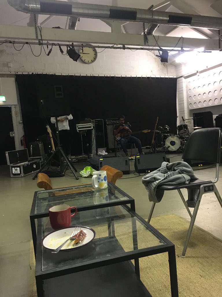 Rehearsal at <a href="/factorybristol/">Factory Studios</a> for <a href="/marcrileydj/">Marc Riley ⚽️🍺🐳</a> <a href="/BBC6Music/">BBC Radio 6 Music</a> session tomorrow night.