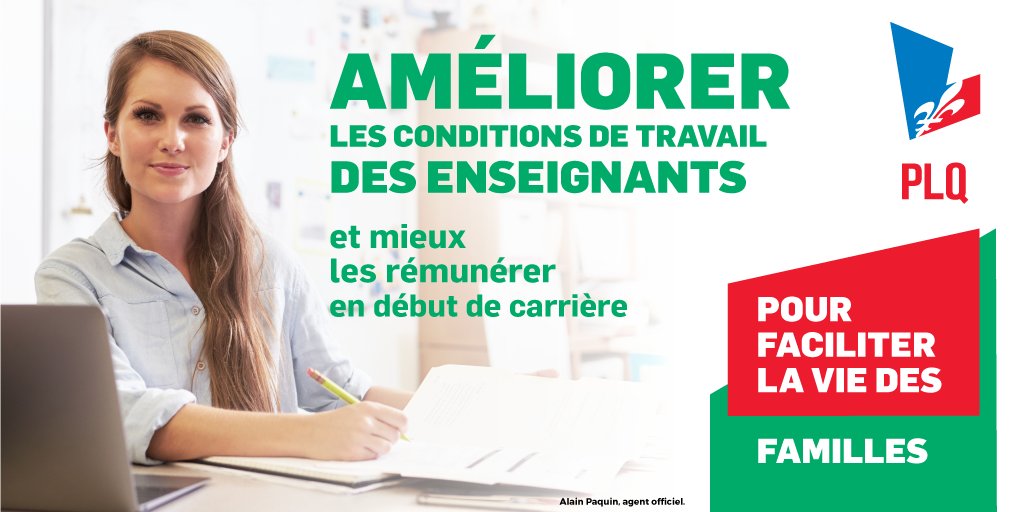 Mieux outiller et mieux valoriser nos enseignantes et nos enseignants.👍

Retweetez si vous êtes d’accord! 🔁 😀

#PLQ #Qc2018 #PolQc
