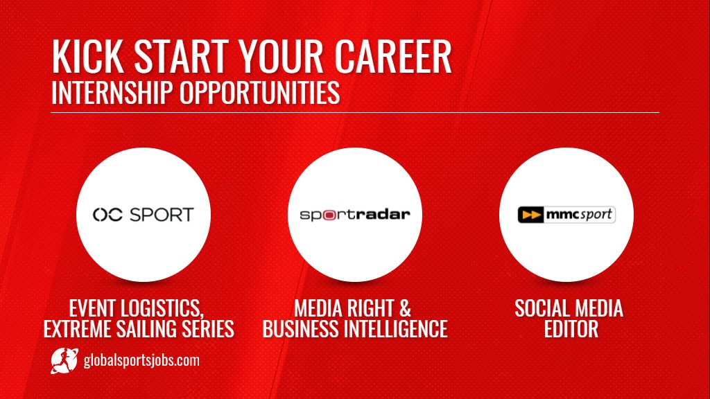 Global Sports Are You A Current Or Recent Student Looking To Get Into Sport Business Aim For An Internship At A Top Industry Organisation Such As Sportradar Ocsport Mmcsport