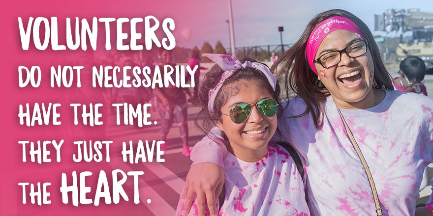 MakingStrides's tweet image. Volunteers: #AvonMakingStrides events wouldn’t be possible without your generosity and dedication. Thank you, thank you, thank you.