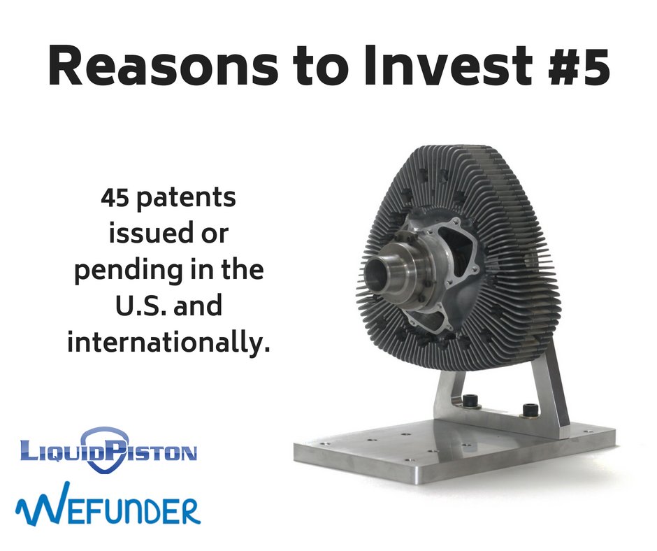 We have 45 patents issued or pending in the U.S. and internationally, giving investors the assurance that our tech is revolutionary and valuable! Check out our @Wefunder page for more information: bit.ly/InvestLiquidPi…