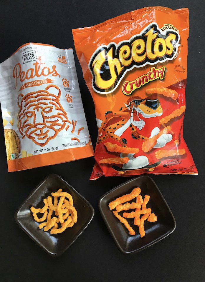 It's Peatos vs. Cheetos. 