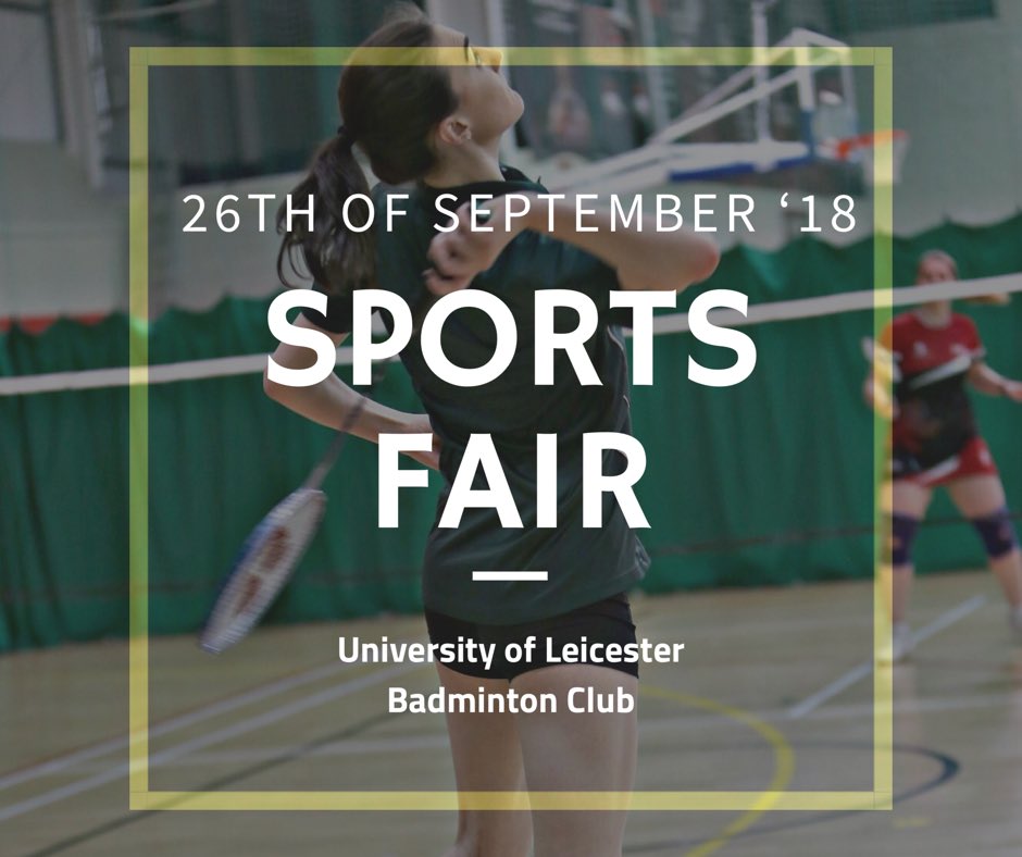 With Freshers’ Week less than a month away, kick start your first year with the ultimate sports club - ULBC! 
Find our stall at the Sports Fair on the 26th of Sep on campus and we’re more than happy to help you with membership or any other queries✨
#HelloLeicester #WelcomeToSAAL