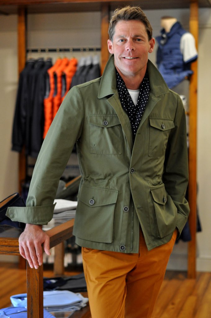 Olive green safari jacket sale
