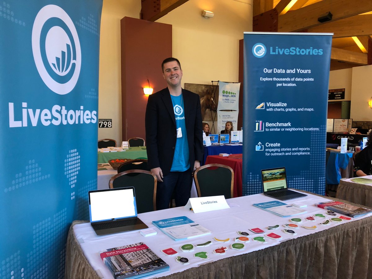 LiveStoriesCom's tweet image. Excited to be one of the featured exhibitors at #PHIR2018 with @COPublicHealth. Come by our booth to learn more about how we can be your #data storytelling solution!