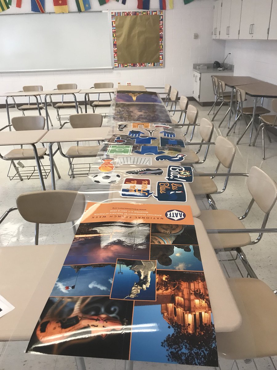 Finally got all of my laminating done! I can’t wait to finish decorating my classroom...thanks media center! #TheRockvilleWay #allezlesbleus #frenchteacher #frenchteacherintheus