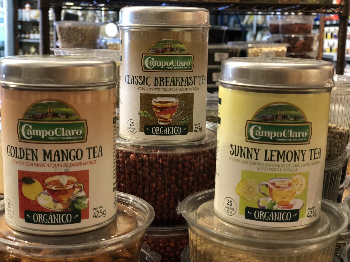 Titotienda's tweet photo. ¡Recién llegados!#téorgánico #campoclaro
#classicbreakfast #goldenmango #sunnylemony en latitas de 25 saquitos.
Pasá por la #tiendagourmet o ingresá en la #tiendaonline
#organic #organico #teorganico https://t.co/VqCrdsHdNZ