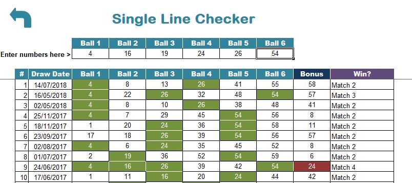 The lotto checker files are getting a bit of a refresh while I'm on leave. spreadsheetsdirect.com/lottopics.html #lottery #excel #spreadsheets