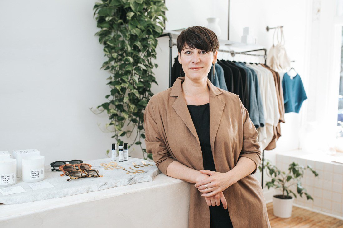 Meet <a href="/meganhuntz/">Megan Huntz</a>, the Poncey-Highland native prioritizing sustainable and ethical manufacturing practices since launching her line in 2010:  17thsouth.com/fashion-forward  Written By <a href="/carolinecox/">Atlanta Del Rey</a> Photo by Stephen Payne
