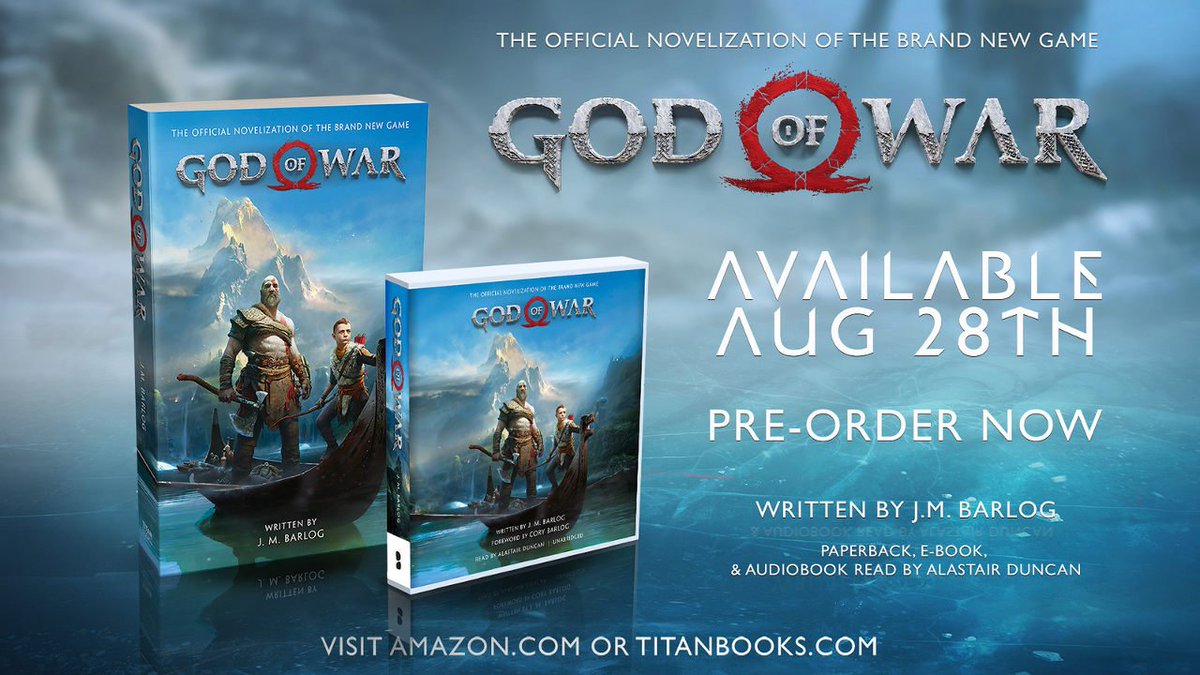 PlayStation's tweet image. Pick up some fresh new PlayStation Gear, including a novelization of @SonySantaMonica's acclaimed God of War. More info: play.st/2N2xmic