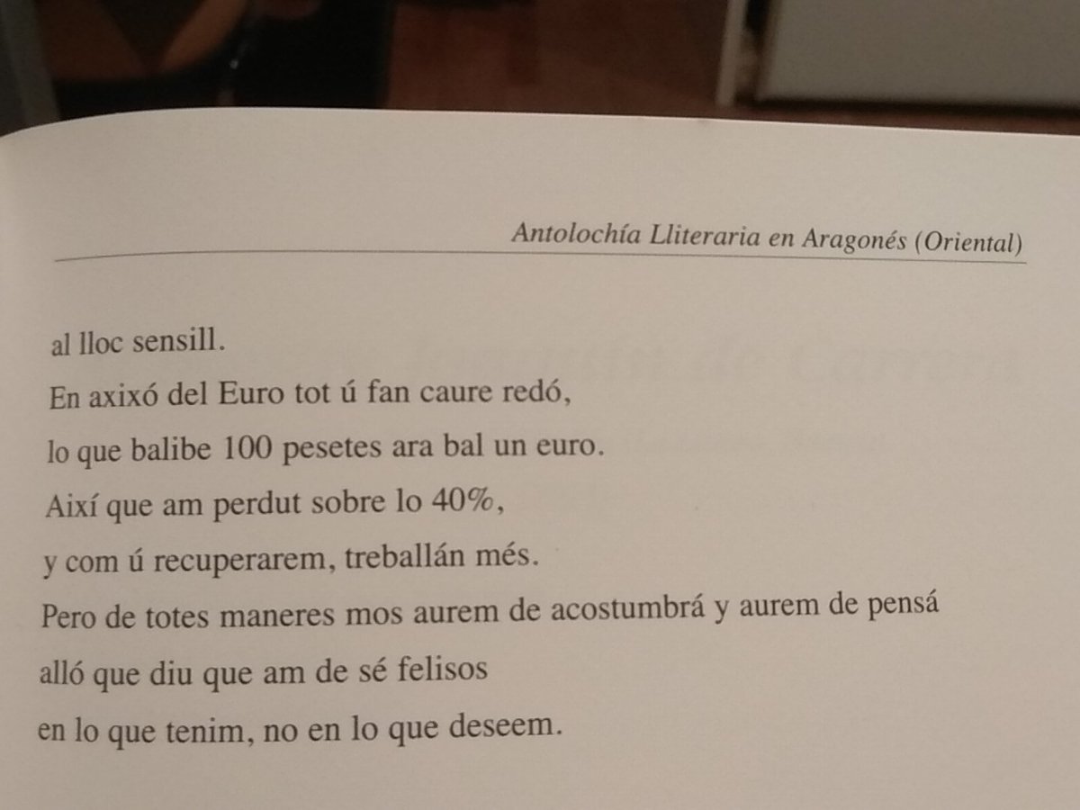 Enbonbalea's tweet image. Hoy reproducimos una simpática oda a la peseta escrita pot Delfín Mazarico en lengua aragonesa, lengua no catalana, y emparentada con el balear #Plurilinguistic #LanguageTools #LenguasHermanas #Aragon #AragonésOriental #NoSomPaïsosCatalans #EquiparacionYA