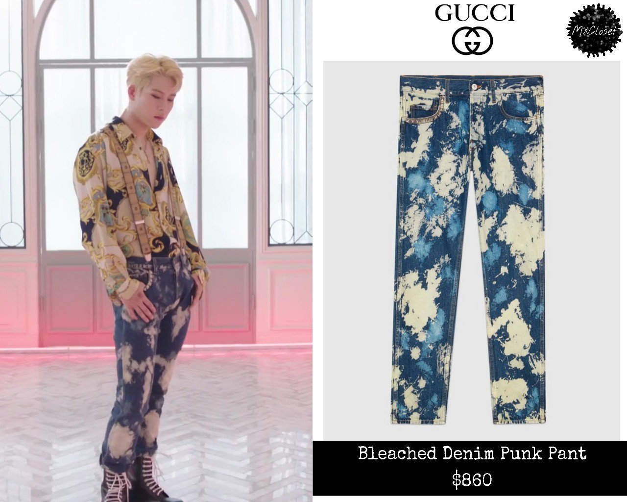 Gucci sales bleached denim