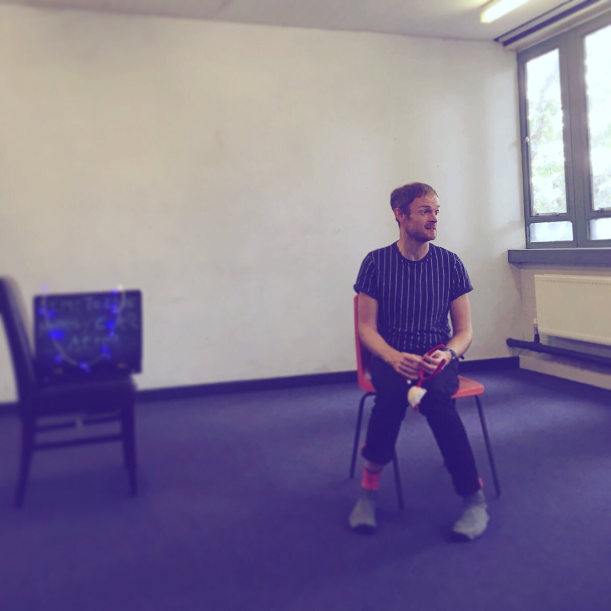 HyphenTC's tweet photo. It’s all kicking off @oldvictheatre #OldVicLab with @nellykeats & @ALiptrott & #TheSoftSubject ❤️ #reboot https://t.co/RhiK4g3Fcd
