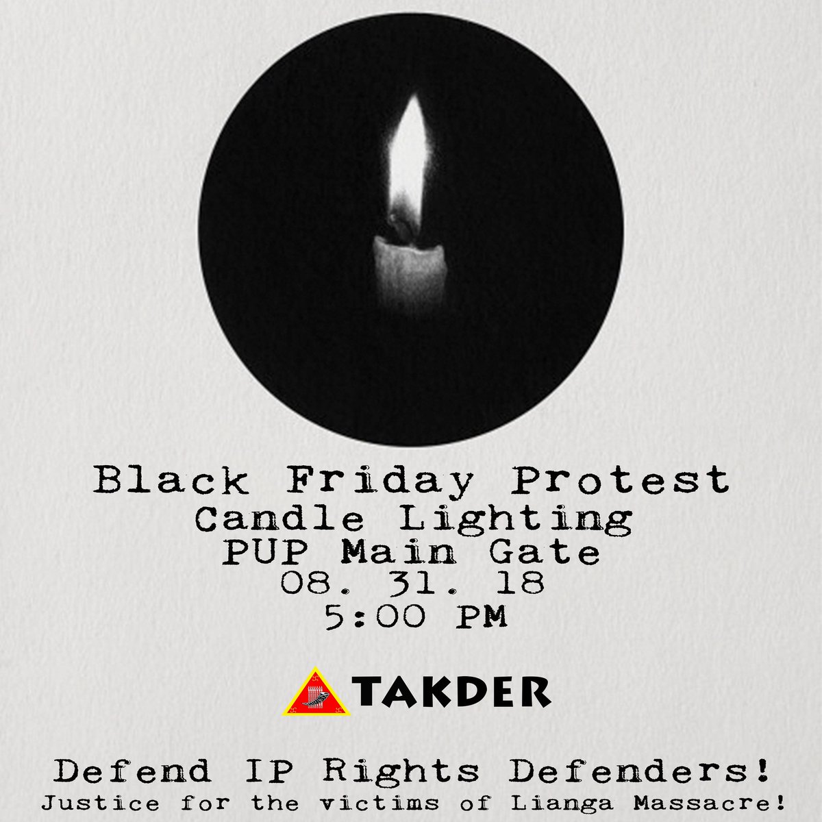 takderkordi's tweet photo. DEFEND IP RIGHTS DEFENDERS!
JUSTICE FOR THE VICTIMS OF LIANGA MASSCRE!
Read here: https://t.co/3bInxi4F1n
#DefendCordillera
#StopTheAttacks https://t.co/hyeWmouIkr