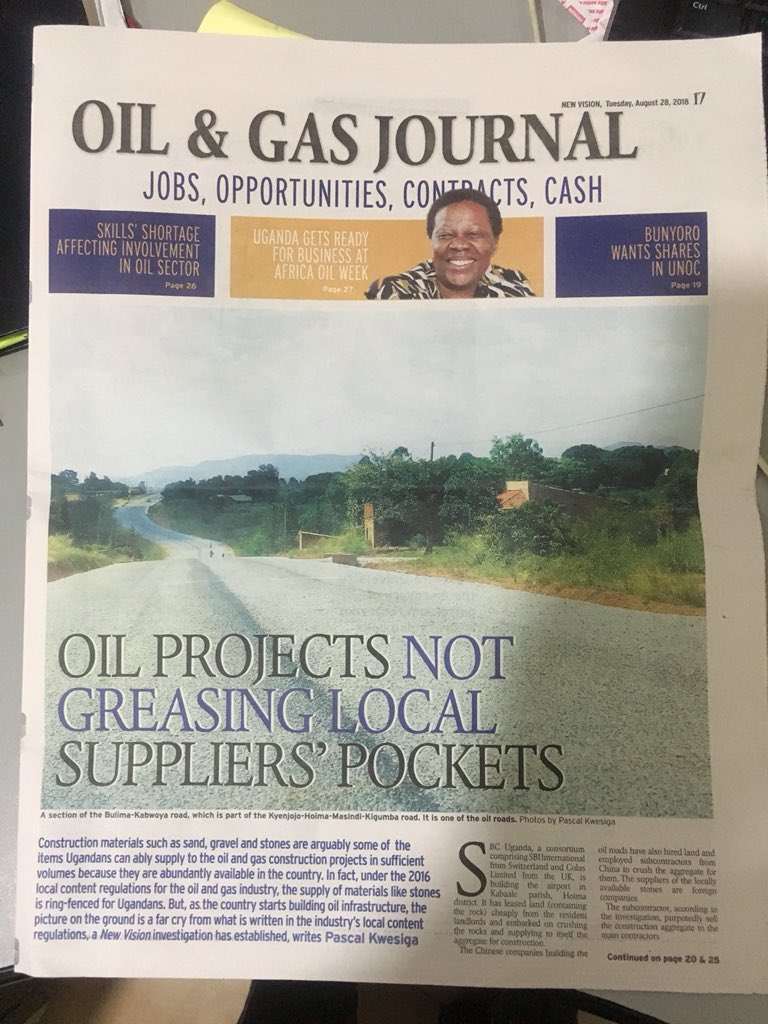 Such stories really bother me. We need to fight for local content as Ugandans otherwise we stand to lose out #oil #localcontent #ugandaoil #localparticipation