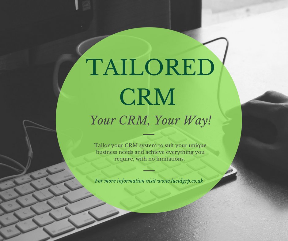 Are your frustrated by your basic, limited #CRM system? Why not try a #tailored #CRMsystem that can achieve exactly what you want it to and can be completely #personalised to your unique #business needs? Call us today on 01642 792567 #Technology #UKBusiness #b2b #Development