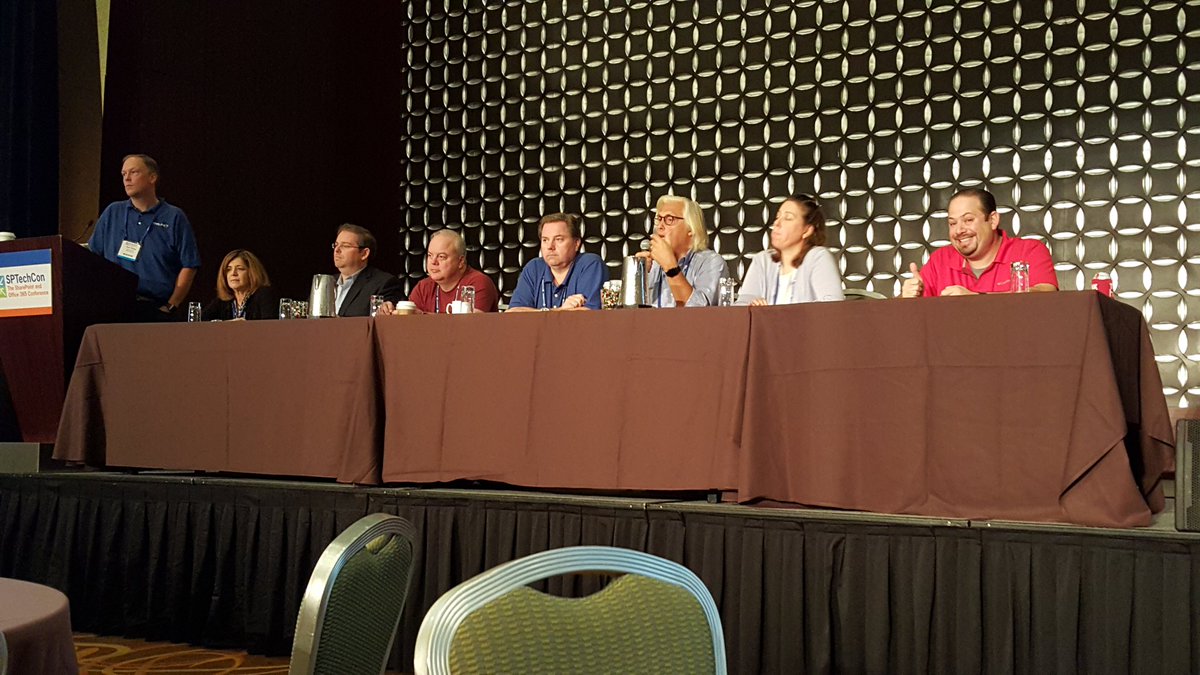 robwindsor's tweet image. Stump the Experts panel at #SPTechCon. Great questions!