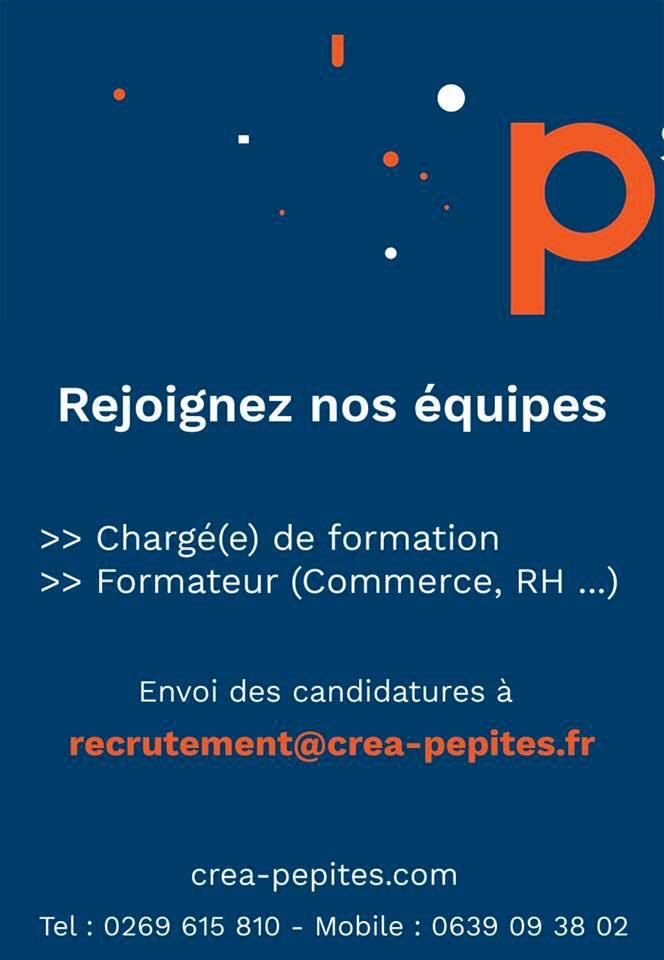 Rejoignez nos équipes #Recrutement #BoostYourCareer #Mayotte #creapepites