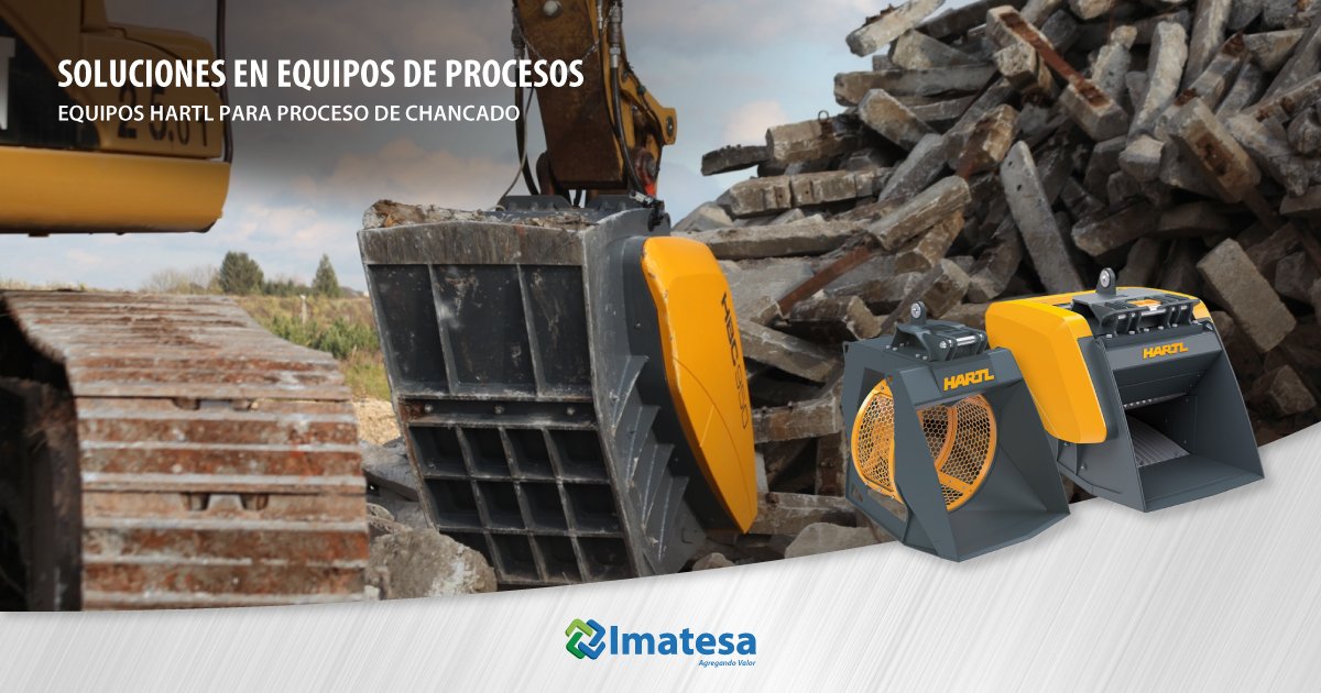 Imatesa's tweet photo. En Imatesa encontrarás soluciones en Equipos de Procesos. Equipos Hartl para proceso de Chancado.Visítanos en https://t.co/vJEILqMrhi. Cotiza (56-2) 2 2758000 https://t.co/jjdNXdVOVn