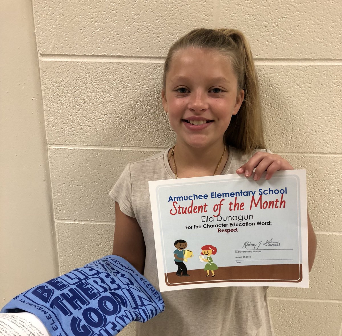 Congratulations to #MullinaxsMohegan’s August Student of the Month!!  <a href="/Armuchee_Elem/">Armuchee Elementary School</a>
