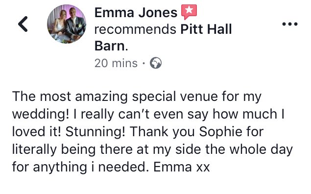 Recieving reviews and recommendations is the best! 💕