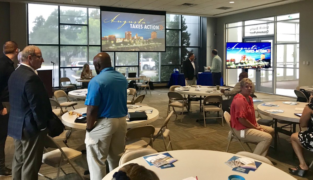 cityworks's tweet photo. Great morning visiting with @CityofAugusta and how they are innovating to build a more resilient and smarter community. #GIS #PublicWorks #publicassetmanagement #mycityworks https://t.co/MC285a1pFe