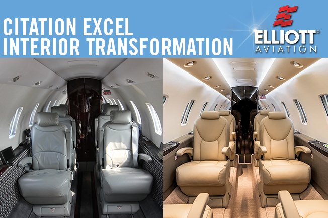 ElliottAviation's tweet image. Elliott Aviation recently delivered this Citation Excel with a beautiful new interior. Contact Meghan Welch to start your aircraft transformation at 309.558.2063 or email completions@elliottaviation.com today. #Citation #CitationExcel #aircrafttransformations #bizav
