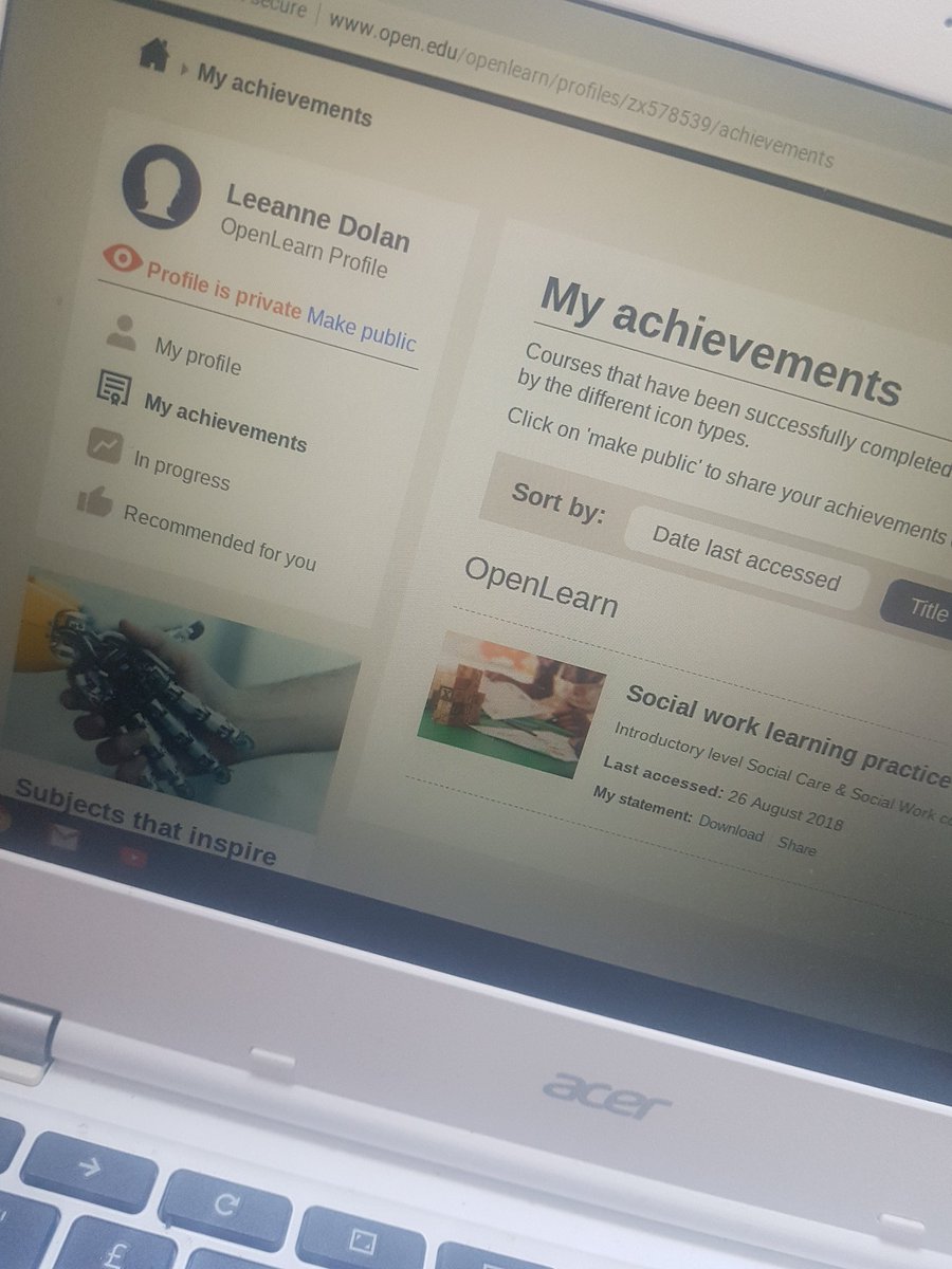 leeanned1802's tweet image. After an eventful few months with work and me seriously re-evaluating my life. I am now officially a Uni student. I will make a decent life for myself #itsnevertolate