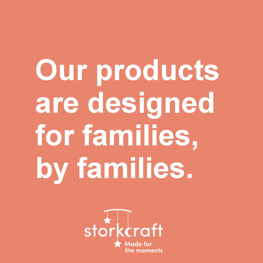 Our products are designed for families, by families.

#Storkcraft is proud to have provided #families with affordable, innovative, stylish, quality products for over 70 years. 
storkcraftdirect.com