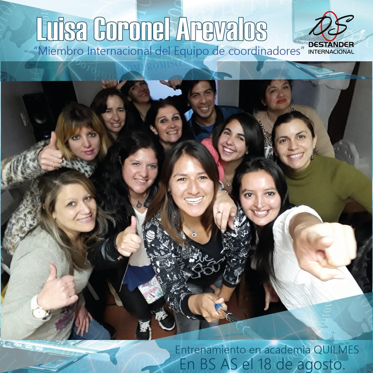 Entrenamiento en Academia Quilmes
Luisa Coronel Arevalos
En Bs As el 18 de Agosto. https://t.co/jKH7uZDSQW