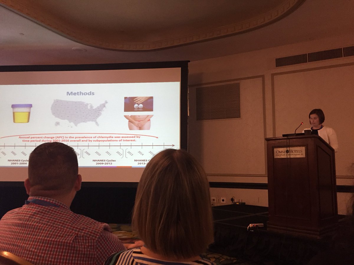 CDCSTD's tweet photo. (1/2) #STDConf18 #STeDtalk 7: Nat’l estimates suggest that the number of young women (aged 14-24) who have #chlamydia remains high https://t.co/mMcKJMIMuH