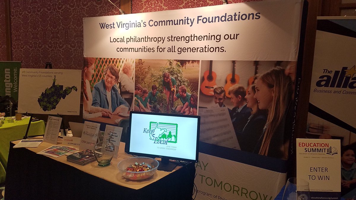 PhilanthropyWV's tweet image. @PhilanthropyWV is set up at the @The_Greenbrier for the @WVaChamber Business Summit. Visit Tasha at booth #12! #WVBizSum